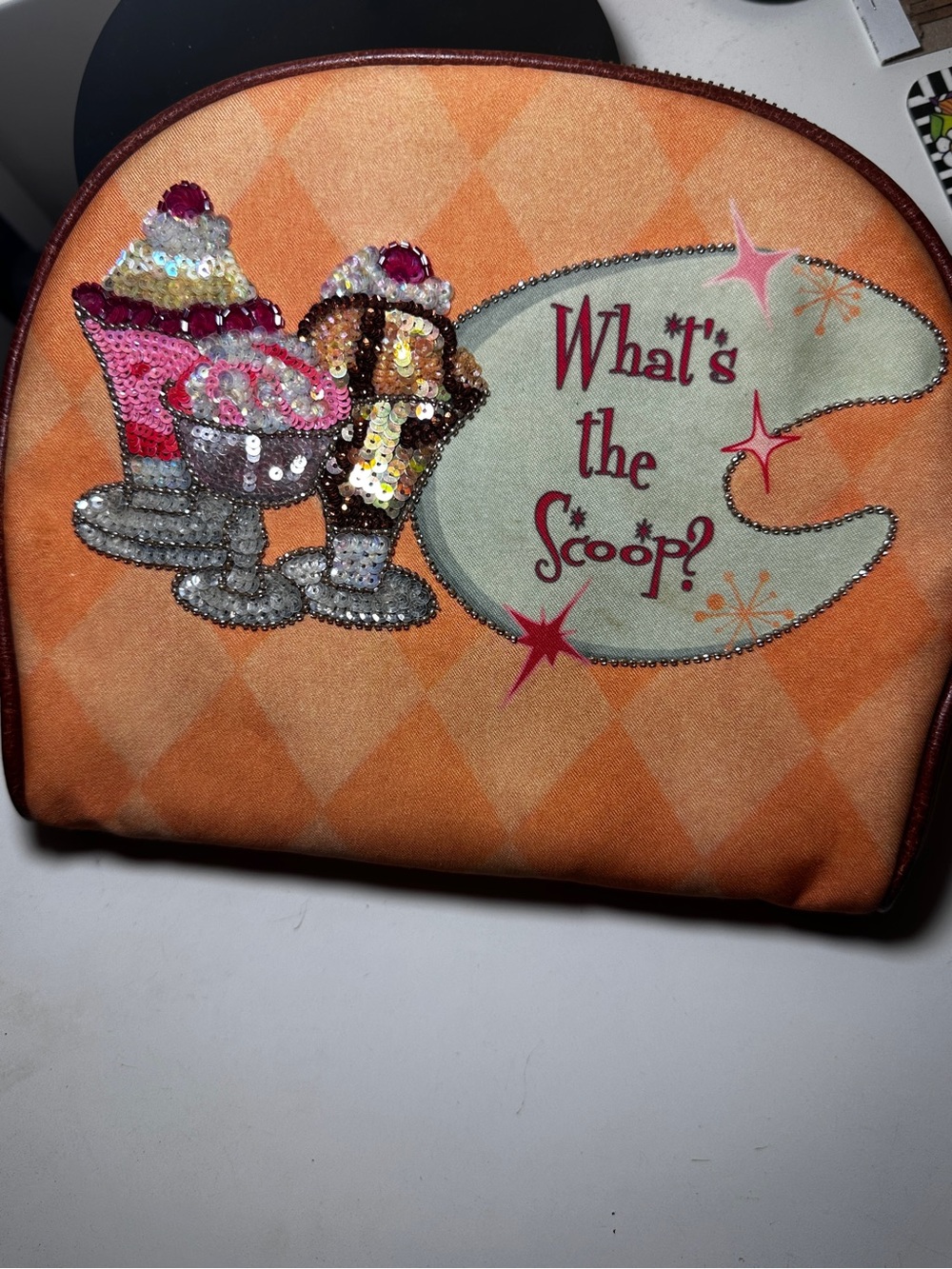 Vintage Isabella Fiore Beaded Ice Cream Wristlet Y2K